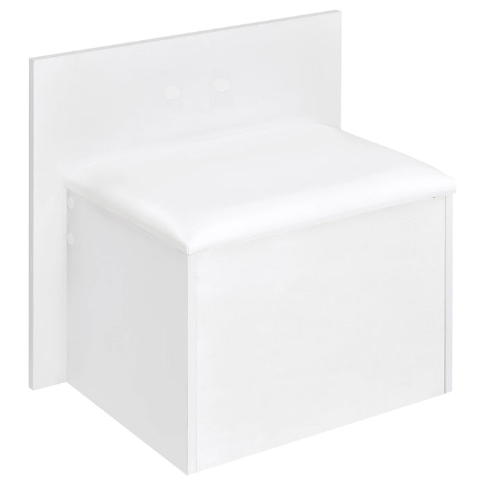 Flora Makeup Vanity Table with LED Mirror and Stool Set