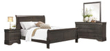 Mayville Queen Sleigh Bed in Gray - Furniture Max (Falls Church,VA) *
