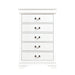 Mayville 5 Drawer Chest in White 2147W-9 - Furniture Max (Falls Church,VA) *
