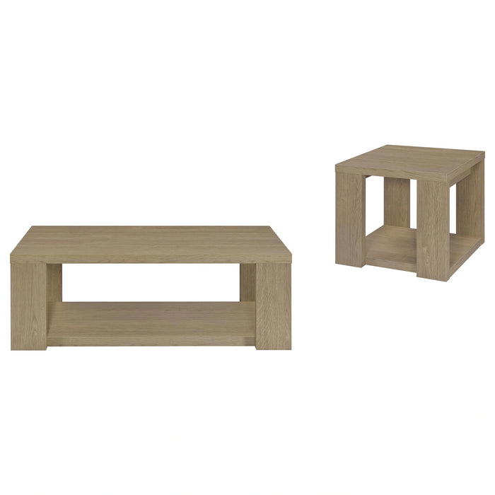 Pavone Open-Shelf Coffee and End Table Set
