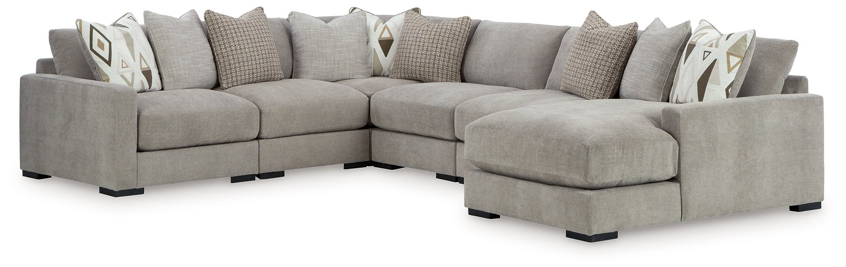 Aslan Court Sectional with Chaise - Furniture Max (Falls Church,VA) *