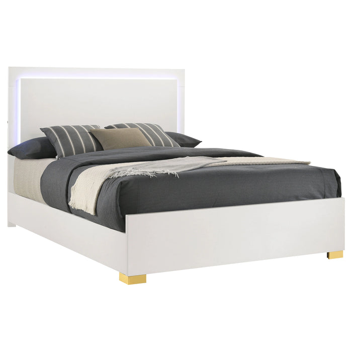 Marceline Panel Bed with LED Lighting