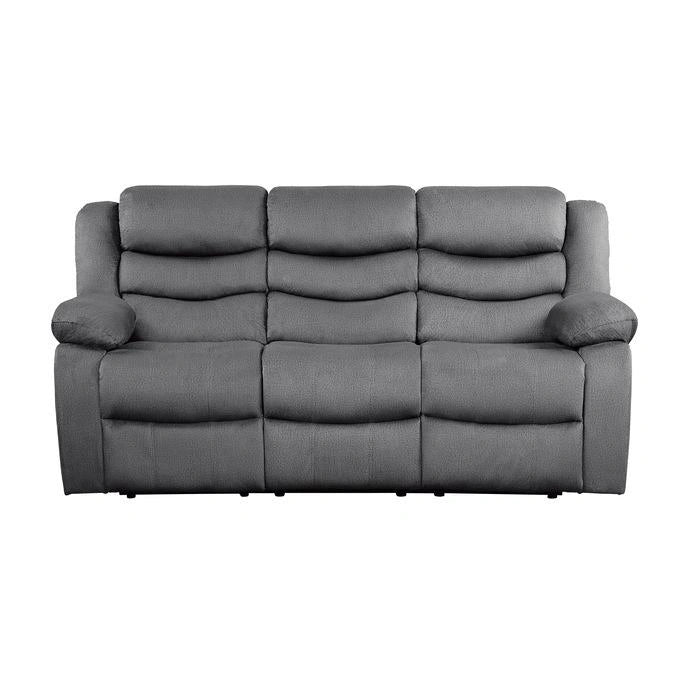 Discus Double Reclining Sofa in Gray 9526GY-3
