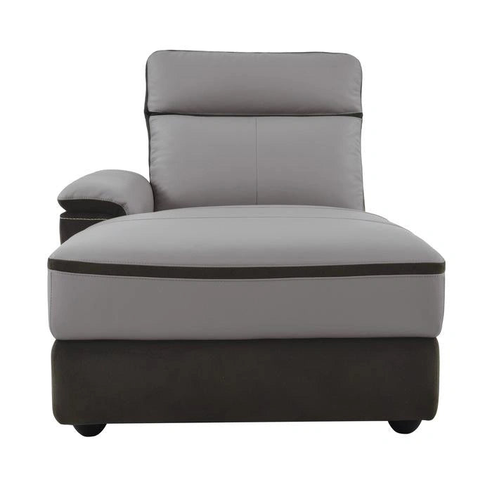Laertes Left Side Chaise in Taupe Gray 8318-5L