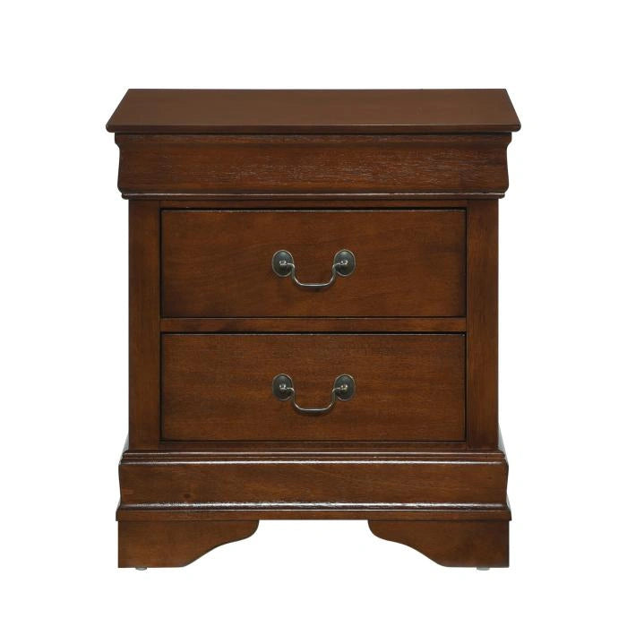 Mayville 2 Drawer Nightstand in Brown Cherry 2147-4 - Furniture Max (Falls Church,VA) *