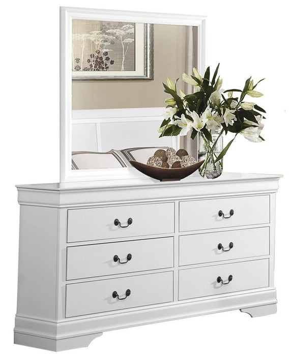 Mayville 6 Drawer Dresser in White 2147W-5 - Furniture Max (Falls Church,VA) *
