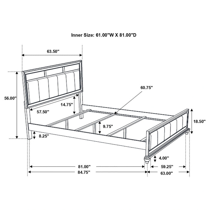 Barzini Panel Bed