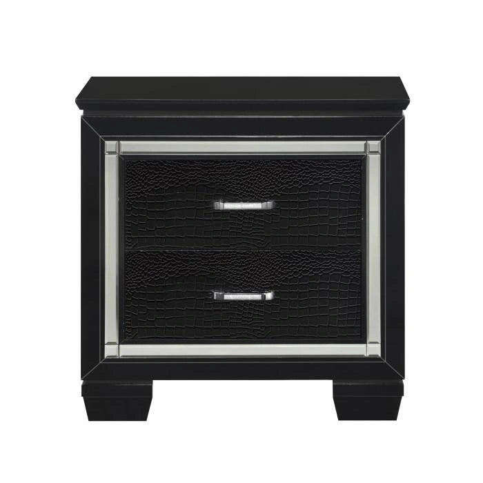 Allura Nightstand in Black 1916BK-4