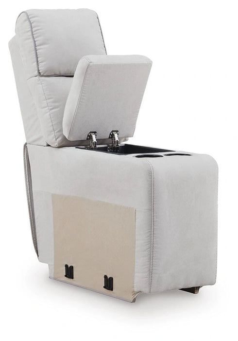 Social Pointe Reclining Sectional with Storage Consoles