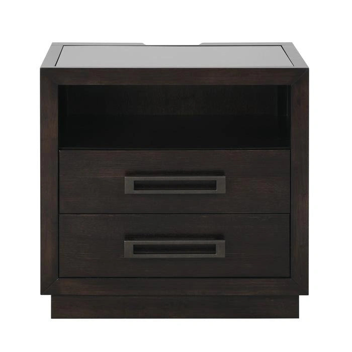 Larchmont Nightstand in Charcoal 5424-4