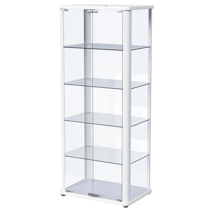 Aero Curio Cabinet with LED Lighting
