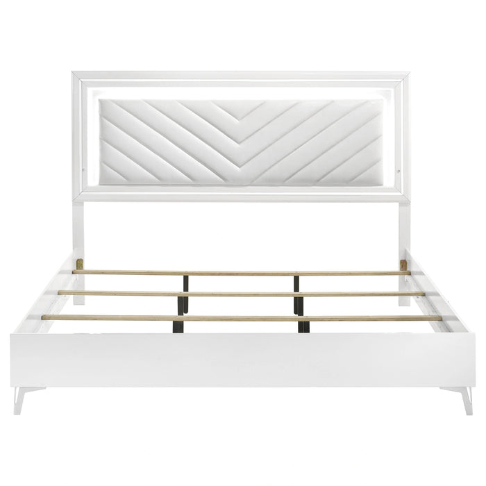 Cassia Panel Bed with LED Lighting