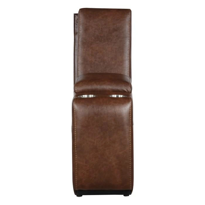 Putnam Console with Receptacles and USB Port in Brown 9405BR-CN