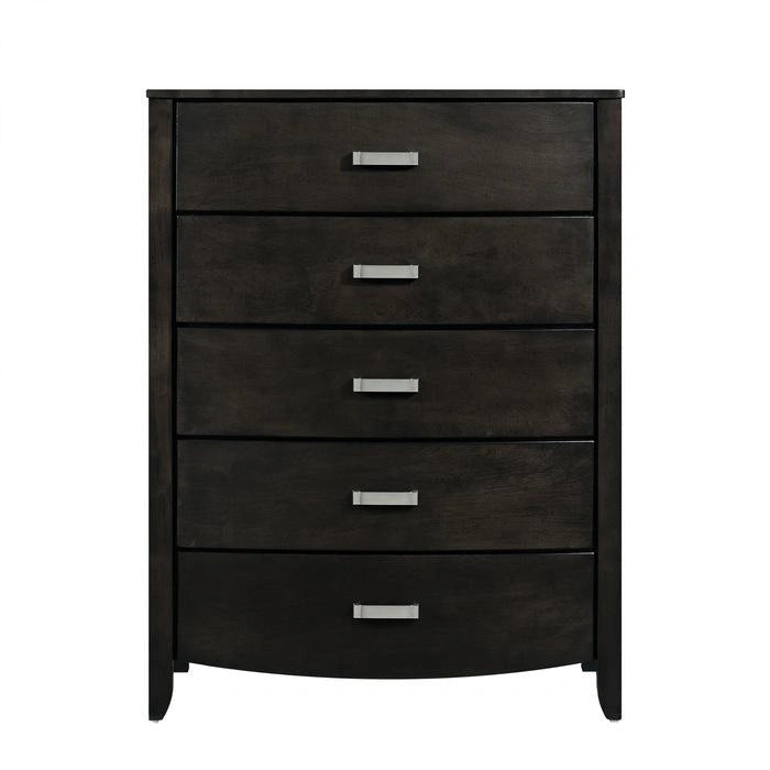 Lyric 5 Drawer Chest in Brownish Gray 1737NGY-9