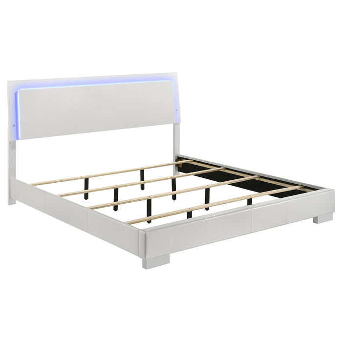 Felicity Panel Bed with LED Lighting