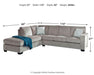 Altari Sleeper Sectional with Chaise - Furniture Max (Falls Church,VA) *