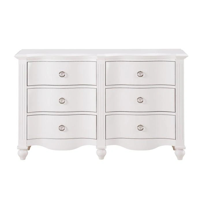 Meghan 6 Drawer Dresser in White 2058WH-5