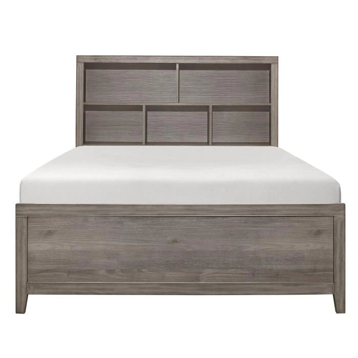 Woodrow Queen Platform Bed in Gray 2042NB-1*