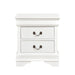 Mayville 2 Drawer Nightstand in White 2147W-4 - Furniture Max (Falls Church,VA) *