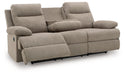 Side-Swipe Reclining Sofa with Drop Down Table - Furniture Max (Falls Church,VA) *