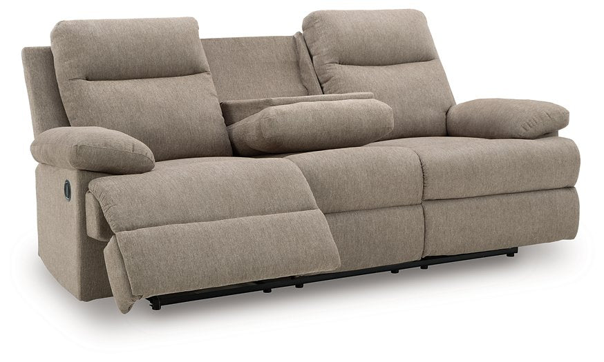Side-Swipe Reclining Sofa with Drop Down Table - Furniture Max (Falls Church,VA) *