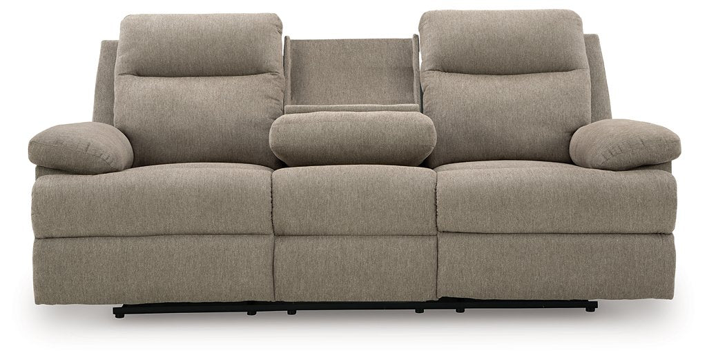 Side-Swipe Reclining Sofa with Drop Down Table - Furniture Max (Falls Church,VA) *