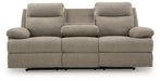 Side-Swipe Reclining Sofa with Drop Down Table - Furniture Max (Falls Church,VA) *