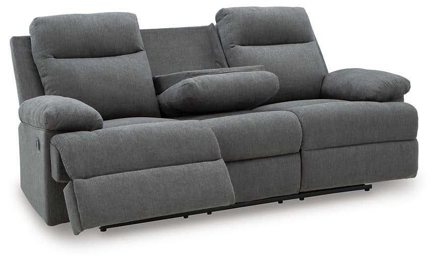 Side-Swipe Reclining Sofa with Drop Down Table - Furniture Max (Falls Church,VA) *