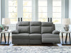 Side-Swipe Reclining Sofa with Drop Down Table - Furniture Max (Falls Church,VA) *