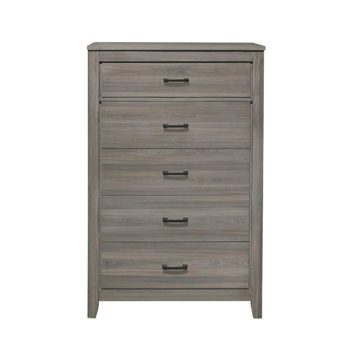 Waldorf 5 Drawer Chest in Dark Gray 1902-9