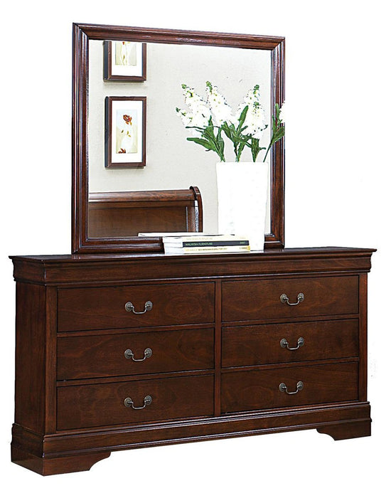 Mayville 6 Drawer Dresser in Brown Cherry 2147-5 - Furniture Max (Falls Church,VA) *