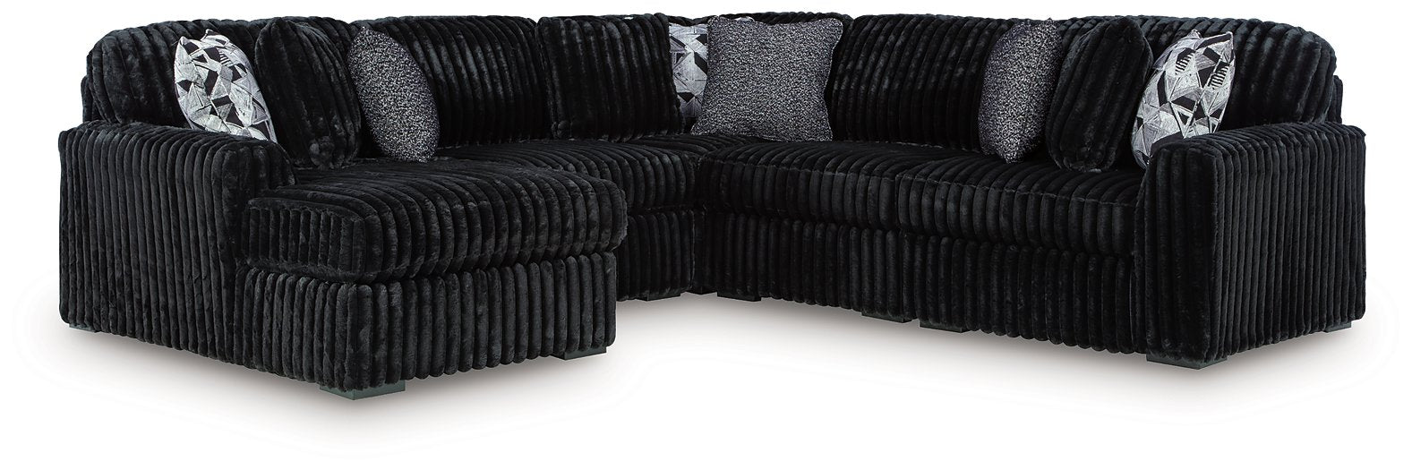 Midnight-Madness Sectional with Chaise - Furniture Max (Falls Church,VA) *
