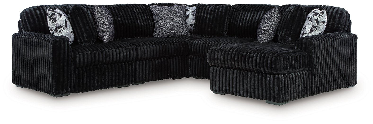 Midnight-Madness Sectional with Chaise - Furniture Max (Falls Church,VA) *