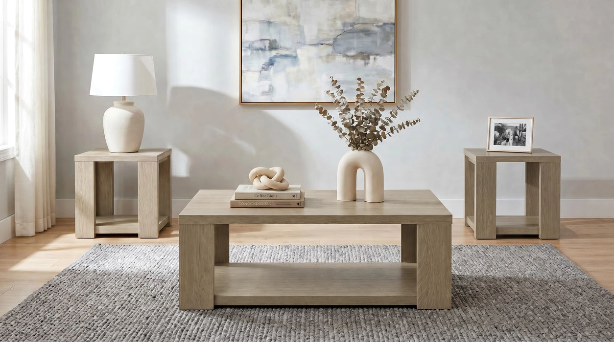 Pavone Open-Shelf Coffee and End Table Set