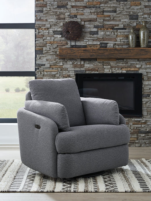 Alainmont Next-Gen Nuvella Swivel Power Recliner - Furniture Max (Falls Church,VA) *