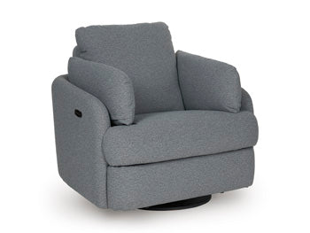 Alainmont Next-Gen Nuvella Swivel Power Recliner - Furniture Max (Falls Church,VA) *