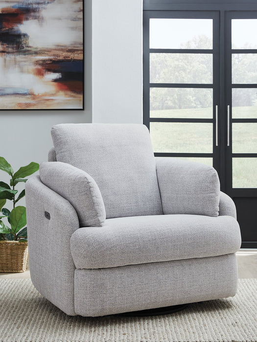 Alainmont Next-Gen Nuvella Swivel Power Recliner - Furniture Max (Falls Church,VA) *
