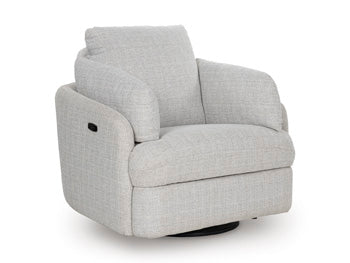 Alainmont Next-Gen Nuvella Swivel Power Recliner - Furniture Max (Falls Church,VA) *