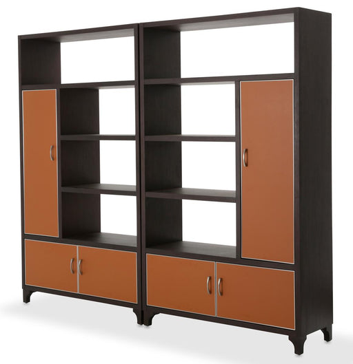 21 Cosmopolitan 2pc Bookcase in Umber/Orange - Furniture Max (Falls Church,VA) *