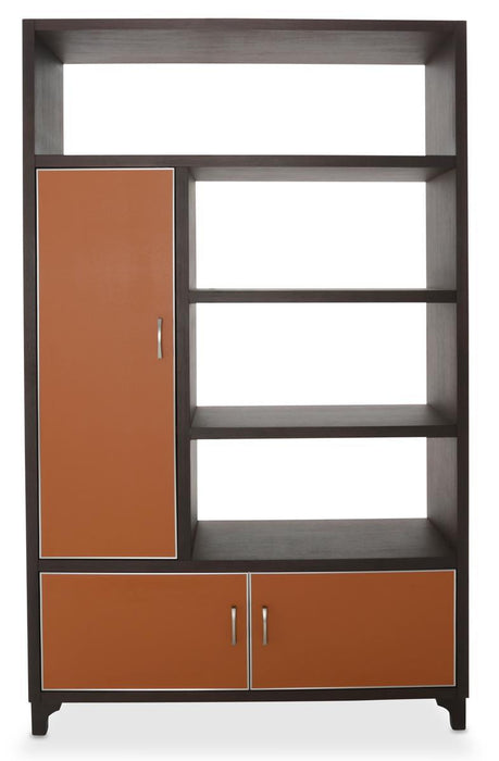 21 Cosmopolitan 2pc Bookcase in Umber/Orange - Furniture Max (Falls Church,VA) *