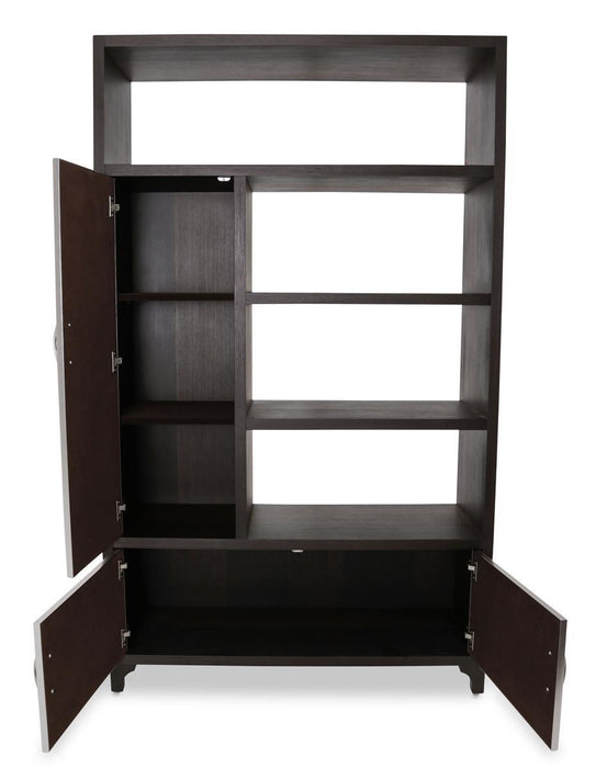 21 Cosmopolitan 2pc Bookcase in Umber/Taupe - Furniture Max (Falls Church,VA) *