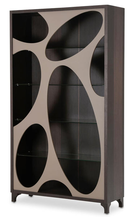 21 Cosmopolitan 3pc Curio in Taupe/Umber - Furniture Max (Falls Church,VA) *