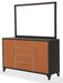 21 Cosmopolitan Mirror in Orange/Umber - Furniture Max (Falls Church,VA) *