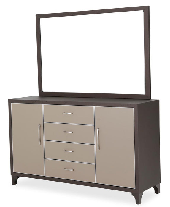 21 Cosmopolitan Mirror in Taupe/Umber - Furniture Max (Falls Church,VA) *