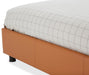 21 Cosmopolitan Eastern King Upholstered Wing Bed in Orange - Furniture Max (Falls Church,VA) *