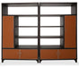 21 Cosmopolitan Left Bookcase in Umber/Orange - Furniture Max (Falls Church,VA) *