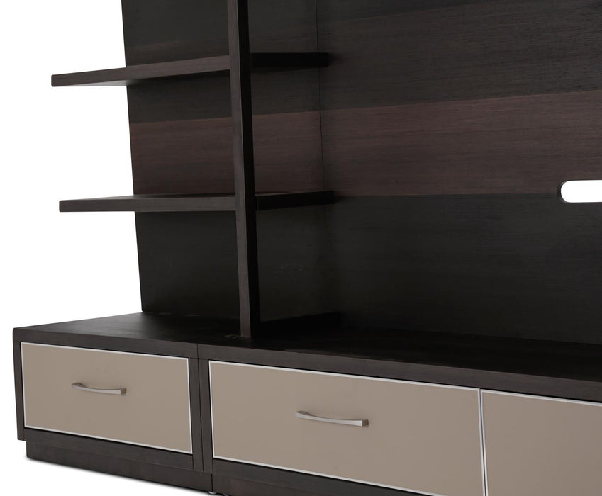 21 Cosmopolitan Left Entertainment Base in Umber/Taupe - Furniture Max (Falls Church,VA) *