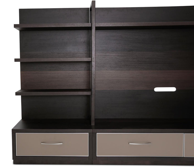 21 Cosmopolitan Left Entertainment Base in Umber/Taupe - Furniture Max (Falls Church,VA) *
