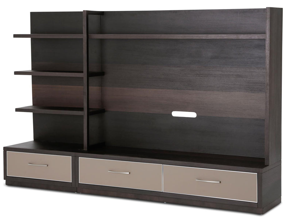 21 Cosmopolitan Right Entertainment Base in Taupe/Umber - Furniture Max (Falls Church,VA) *