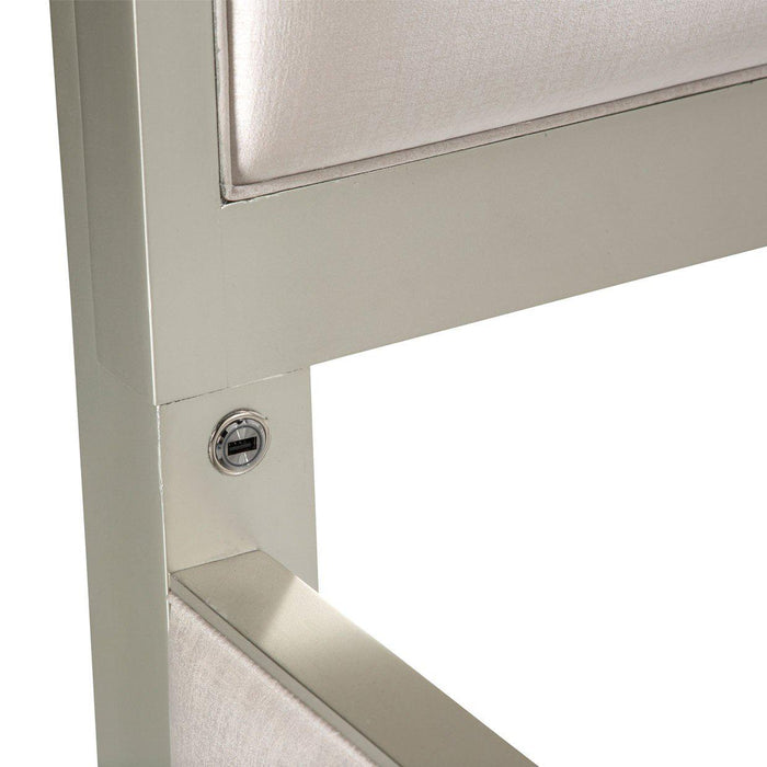 Camden Court Queen Quad Panel Bed in Pearl - Furniture Max (Falls Church,VA) *